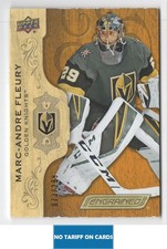 2018-19 UPPER DECK ENGRAINED WOOD Marc-Andre Fleury 073/299 Vegas Golden Knights