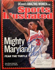 Juan Dixon - Maryland - Autographed Sports Illustrated - 4/8/02 COA Authenti