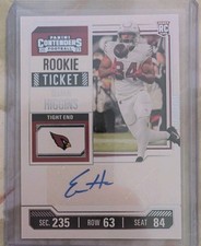 Elijah Higgins 2023 Contenders Rookie Ticket #286 Autograph Cardinals