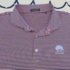 Belfair Golf Club Bluffton SC Men's Pink & Blue Striped Turtleson Golf Shirt XL