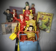 IDEAL 1963 BEVERLY HILLBILLIES TRUCK FIGURE LOT JED JETHRO GRANNY ELLY MAY