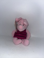 Vintage The Disney Store Piglet Classic 8  Bean Bag With Tags