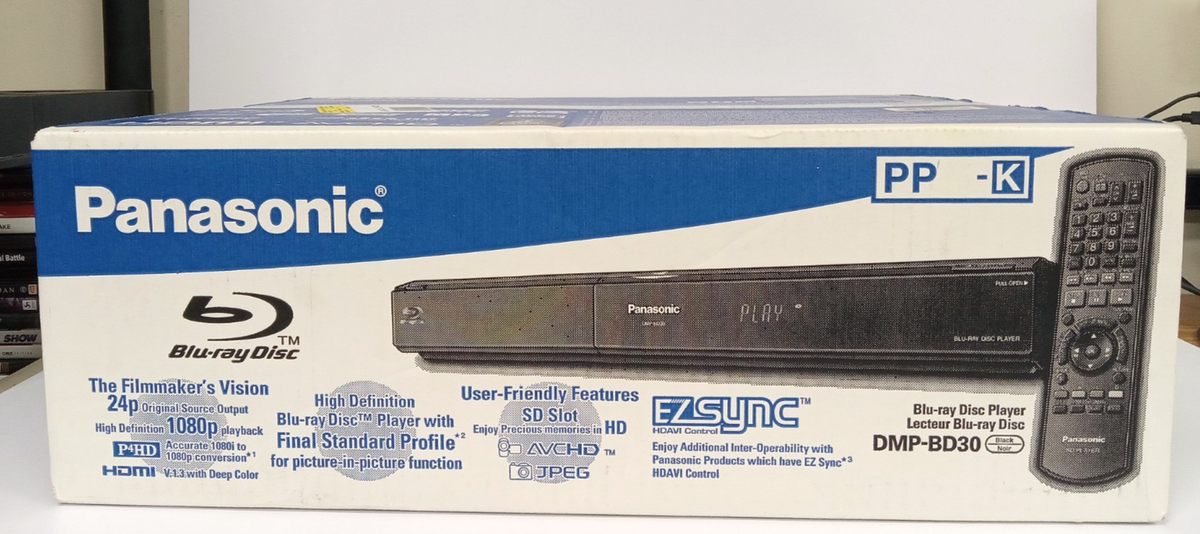 Panasonic DMP-BD30 Blu-ray/DVD Disc Player AVCHD HDMI - NEW