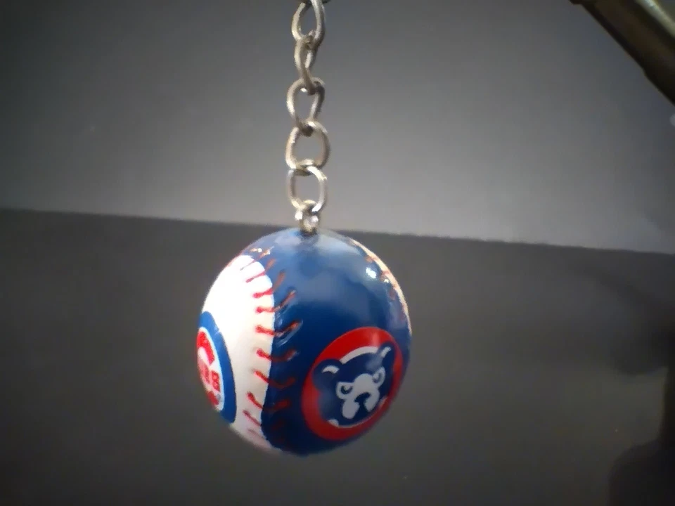 Chicago Cubs Baseball Keychain Charm Pull - Image 4 of 4