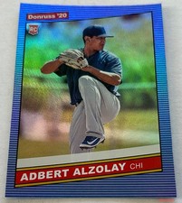2020 Donruss  ADBERT ALZOLAY #258 Rookie Blue Holo Chicago Cubs RC
