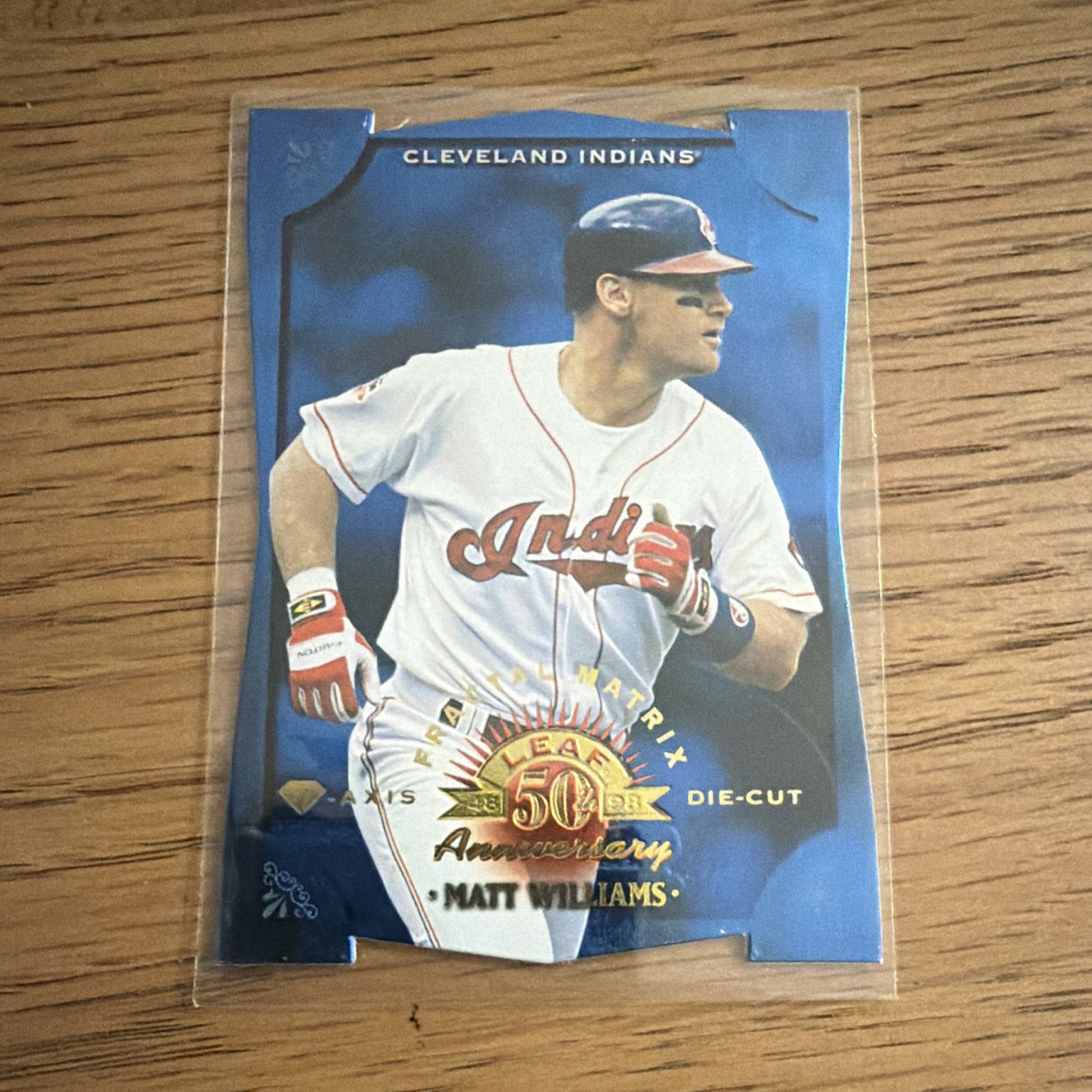 1998 Leaf Fractal Matrix Die-Cut Matt Williams Indians #18 19/50