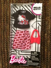 2017 Sanrio Hello Kitty Barbie Doll Fashion Pack Outfit Clothes Accessories Pink 2017 Sanrio Hello Kitty Barbie Doll Fashion Pack Outfit Clothes Accessories Pink
