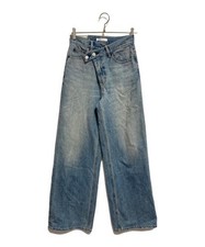 moussy          CROSS WAIST WIDE STRAIGHT blue 010HS211-0510-3