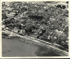 1957 Press Photo Aerial view of New Orleans, Louisiana - nox53557