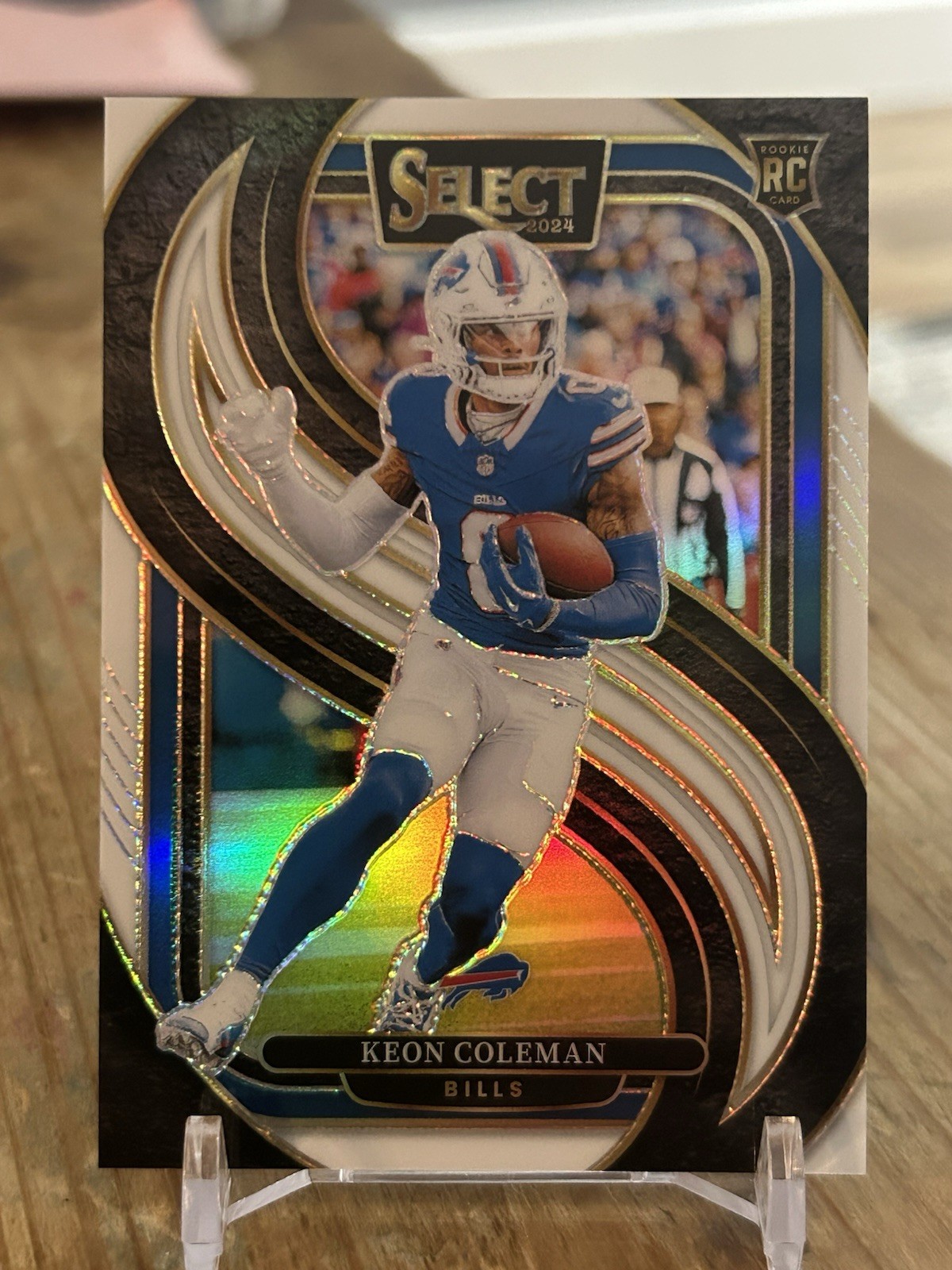 2024 Select Keon Coleman Premier Level White Prizm RC #’d/35 - Buffalo Bills