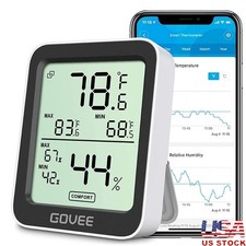 Wireless Thermometer Hygrometer Smart Temp Humidity Monitor App Alerts Data Log