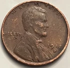 1912-D Lincoln Wheat Cent Semi-Key Low Mintage 10.4M Denver VG BN390