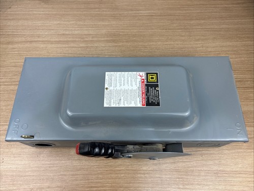 Square D HU363 100A 600V Non-Fusible Safety Switch Disconnect 100 Amp HU-363 F05