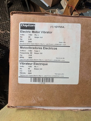 #ad #ad Dayton Electric Motor Vibrator New Open Box 115v 3600 Rpm $125.00