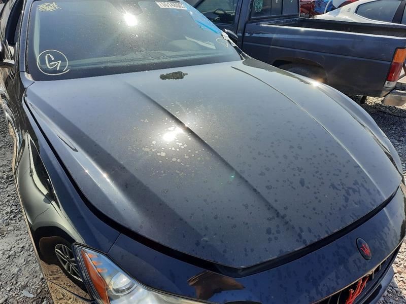17 2017 MASERATI GHIBLI OEM HOOD ASSEMBLY BLACK 