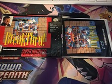 BreakThru CIB (Super Nintendo-NES, 1994) By Alexey Pajitnov-Creator Of Tetris