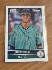 2026 Onyx Baseball Leandro Romero Base Card Seattle Mariners # OV-LERO