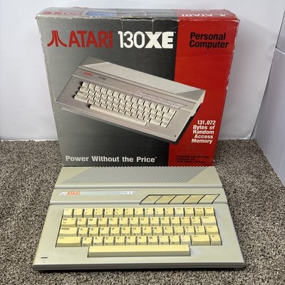 Vintage Atari 130XE Computer FOR PARTS OR REPAIR BAD RAM IN BOX