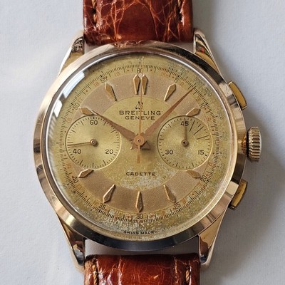BREITLING-CADETTE-CHRONON-REF.1197-BITONAL-ROSEGOLD 18 KT(0,750)-VENUS 188-37,5MM