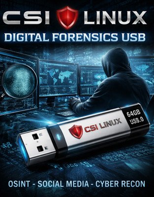 CSI Linux Digital Forensics USB 64GB | OSINT, Cyber Recon & Investigation Tools
