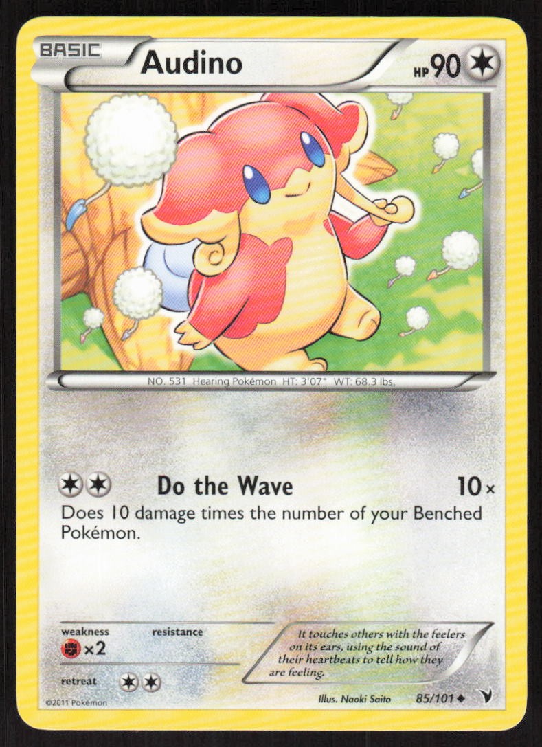 Audino 85/101 Uncommon Noble Victories Pokemon Lightly Played