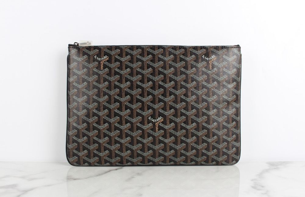 Goyard Senac Clutch in Black 30x20 cm Model 71901478