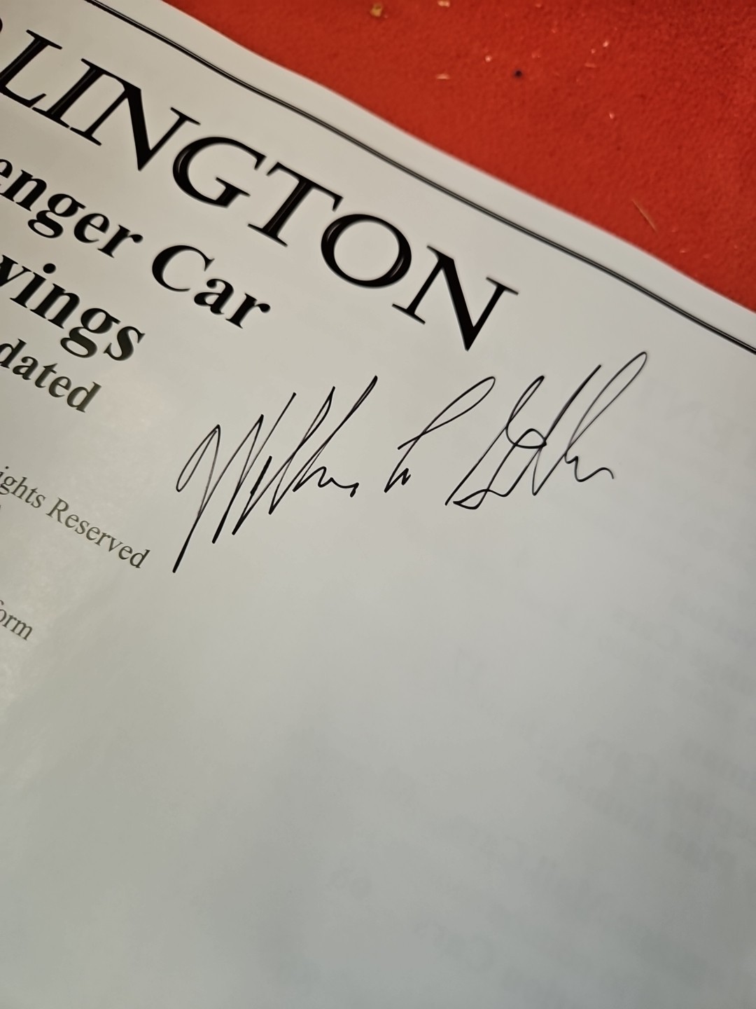 Burlington Passenger Car Drawings New & Updated by William Glick *SIGNED*