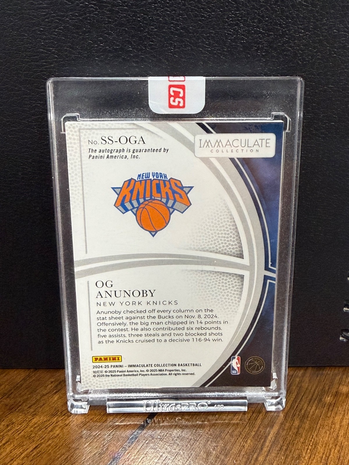 💎 Panini OG Anunoby 2024-25 Immaculate Shadowbox Auto SEALED #SS-OGA /99 💎 view 2