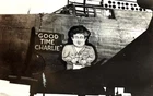 VTG 1940s WW2 Photo Military Bomber Plane Nose Art “Good Time Charlie”