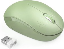 Wireless Mouse, 2.4G Noiseless Mouse with USB Receiver Portable Computer