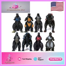 Set of 8 Iconic Godzilla Action Figures - Movable Toys for Birthday Parties