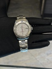 Rolex Yachtmaster Platinum Grey Dial on Oyster 116622 Card