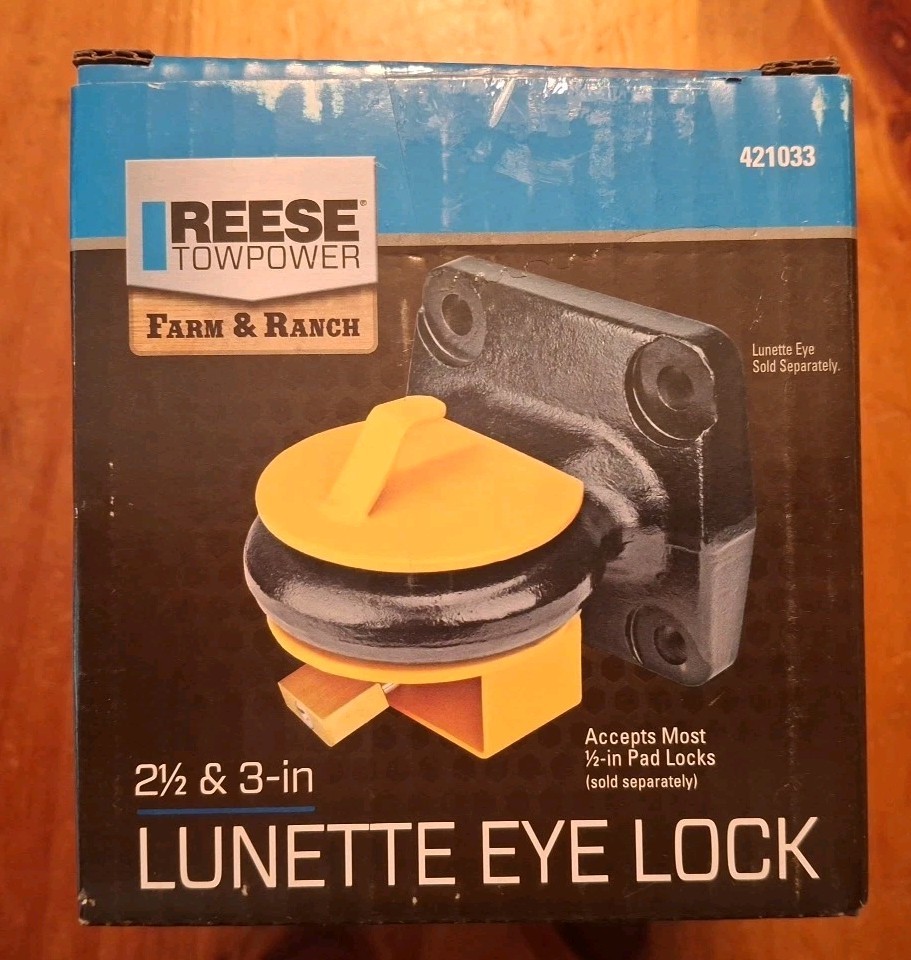 Reese Towpower 4210 Lunette Eye Lock 2.5” and 3” New In Box! 