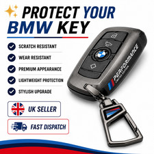 BMW F30 Schl�ssel Etui Abdeckung Keyless Start Remote Schutz Gun Metal Grau Clip