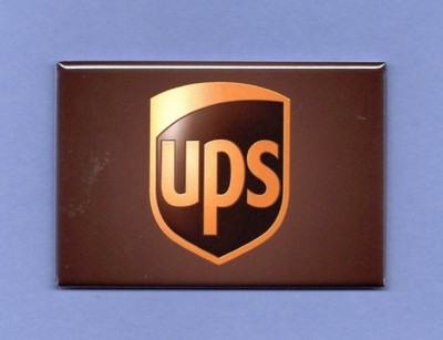 UPS LOGO *2X3 FRIDGE MAGNET* DELIVERY PARCEL BUSINESS BROWN TRUCK SORT PACKAGES