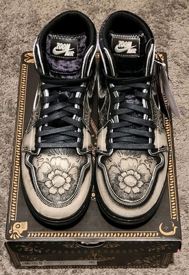 Air Jordan 1 Zoom Comfort 2 High Día De Muertos FQ8155 010 Men's Size 11.5 BNIB