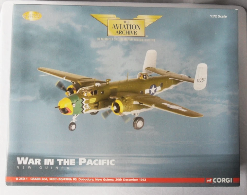 Corgi AA35308 B-25D-1 - CRABB 2nd, 345th BG/498th BS, Dobodura, New Guinea, 1943 - Image 3 of 4