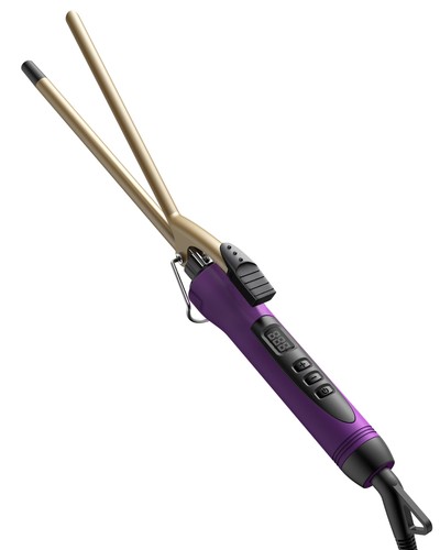 DSHOW Thin Curling Tongs, Professional Curling Tongs for Short Hair,18 Heat 