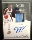 18/19 Panini Noir Jaren Jackson Jr 2 color Patch Autograph Rookie Card SN /99