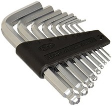 Kyoto Tool KTC High-Grade Ball Point L-Shaped Standard Hex Wrench Set, 9 Piece