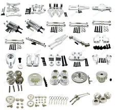 For 1:12 WLtoys 12428 12423 RC Car aluminum alloy metal Upgrade DIY Parts Silver