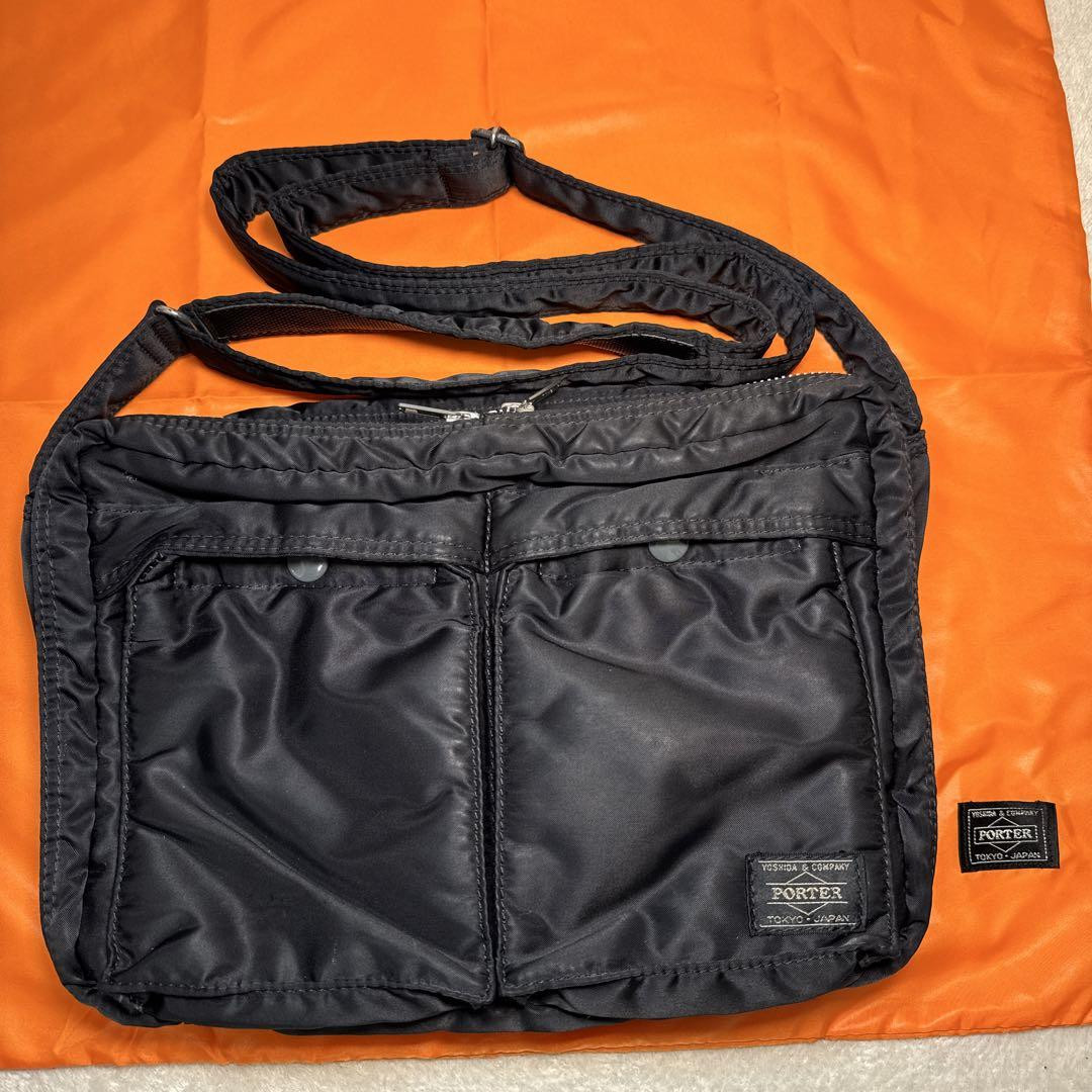 26 Porter Tanker Shoulder Bag Black L Size | eBay