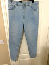 Dr. Denim Nora Plus Women?s High Rise Mom Regular Fit Light Wash Blue Jeans 20