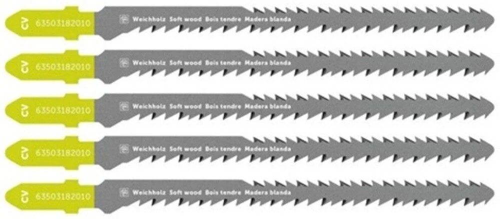 Двухсторонние лезвия для лобзика Fein 3-34-дюймовые хромованадиевые 5 шт 4890₽