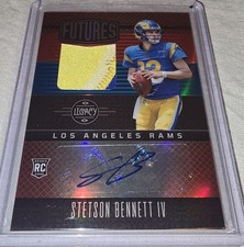2023 Panini Legacy Futures Ruby /100 Stetson Bennett IV RC Rookie Patch Auto