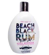 Tan Asz U Beach Black Rum Double Shot 400X Bronzer 13.5oz Tanning Bed Lotion