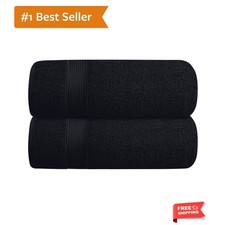 Cotton 2 Pack Oversized Bath Towel Set 28x55 inches, Large Bath Towels, Ultra...