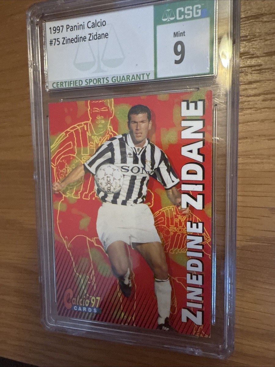 Panini Calcio 97 Box サッカートレカ 1996-97 Panini Calcio 97 Series A ZINEDINE ZIDANE #075 CGC 9 | eBay
