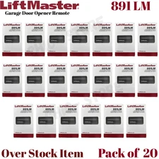 891LM LiftMaster 1 Button Remote Control Garage Opener Security+2.0 (Pack of 20)