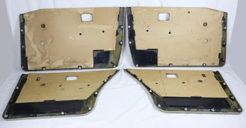 Juego de tarjetas de panel de puerta interior beige perla BMW *LIMPIO* E28 528e 528i 535i M5 Foto 2 de 4